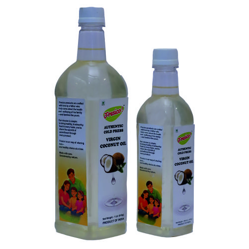 Fresico Cold Pressed Virgin Coconut Oil | Wood Pressed (Kachi Ghani) | 100% Pure & Natural |  Virgin Coconut Oil for Cooking | Chemical & Preservative Free | Multipurpose Coconut Oil