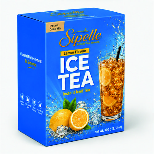 Sipelle Ice Tea lemon Flavour | Premix | Just add cold Water | Ready in a minute | Travel Friendly | Refresh the moment