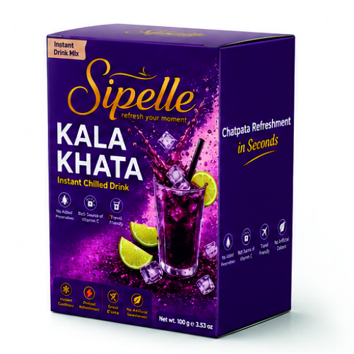 Sipelle Kala Khata | Premix | Just add cold Water | Ready in a minute | Travel Friendly | Refresh the moment - Image 4