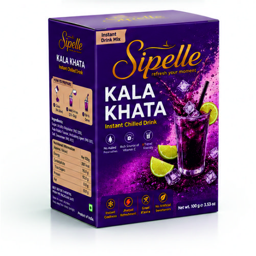 Sipelle Kala Khata | Premix | Just add cold Water | Ready in a minute | Travel Friendly | Refresh the moment - Image 3