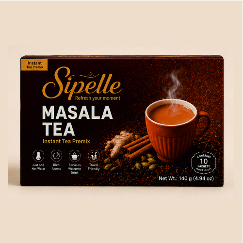 Sipelle Masala Tea | Premix | Just add Hot Water | Tea Ready in a minute | Travel Friendly | Refresh the moment