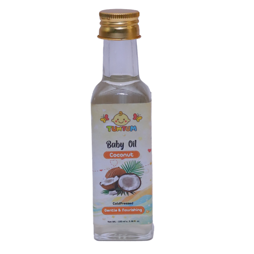 Tum Tum Virgin Coconut Oil - Cold Pressed | 100% Pure & Natural Coconut Oil | Suitable for Baby Massage, Hair and Skin - 100 ml - Image 3