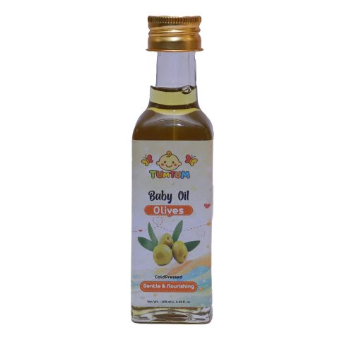 TUM TUM Olive Oil for baby - Cold Press | 100% Pure & Natural Olive Oil for Baby Massage & Skin Care | 100 ml - Image 4