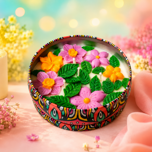Vittaro Meadow Blossom Candle – Floral Serenity Candle | Bloom into a moment of calm
