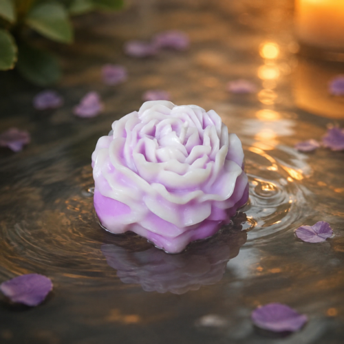 Vittaro Peony candle – with the aroma of Ocean Breeze | Coastal Serenity Candle | Where floral elegance meets the freshness of the sea.