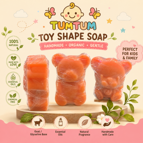 Tum Tum Toy shape [ BEAR ] handmade Organic soap for Kids