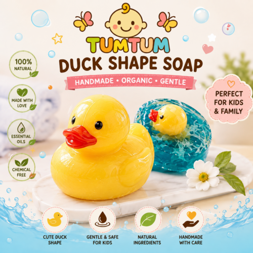 Tum Tum Toy shape [ DUCK ] handmade Organic soap for Kids